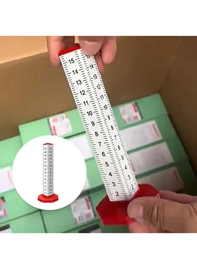 Red 2pcs Tile Leveling Ruler with High Spirit Level for Easy Installation - Image 5