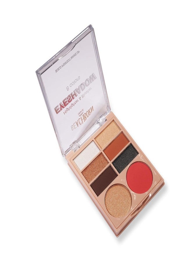 BEACHBORN Professional Makeup Eyeshadow Highlighter & Blusher Palette (Multicolor)| Matte| Shimmer | Beginner Friendly & Long Lasting Eye Shadow Palette | All In One Makeup Palette (BBI-02-08 SHADE NO.3, 12.6G) - Image 1