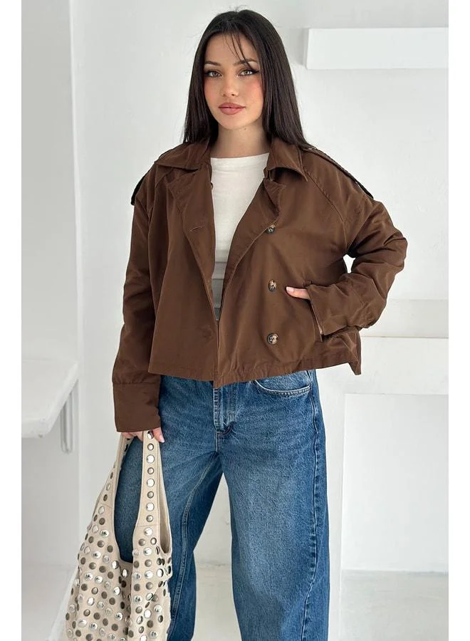 Noa Noa Women's Double-Breasted Pocketed Jacket – Daily Form