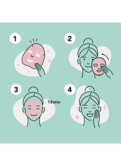 Celavi Cosmetics Celavi Collagen Facial Face Mask (24-Sheets) Classic Korean Skincare  - Image 4
