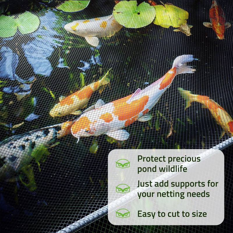 De-Bird De-Bird Garden Fencing 7.5 x 65 ft, Strong Mesh Bird Netting for Garden Protection, Garden Netting Pest Barrier, Easy to Install Plant Netting Mesh - Image 5
