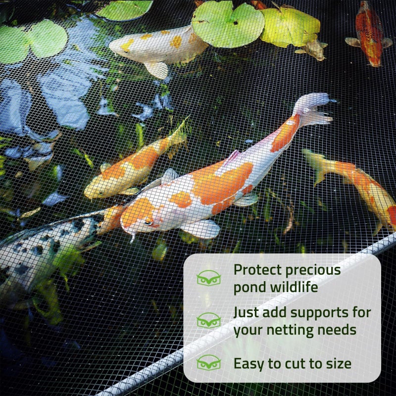 De-Bird شبكة طيور دي-بيرد للحديقة - 7.5 قدم × 65 قدم، بلاستيك أخضر - شبكة حديقة - سياج حيوانات وحماية النباتات - Image 5