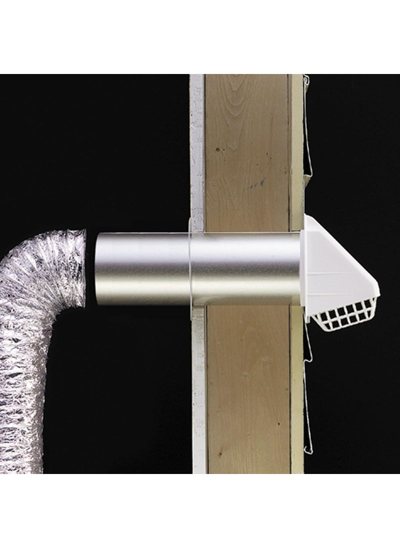 Deflecto Deflecto Dryer Vent Hood Wide Mouth 4 White RVHAW4  - Image 3