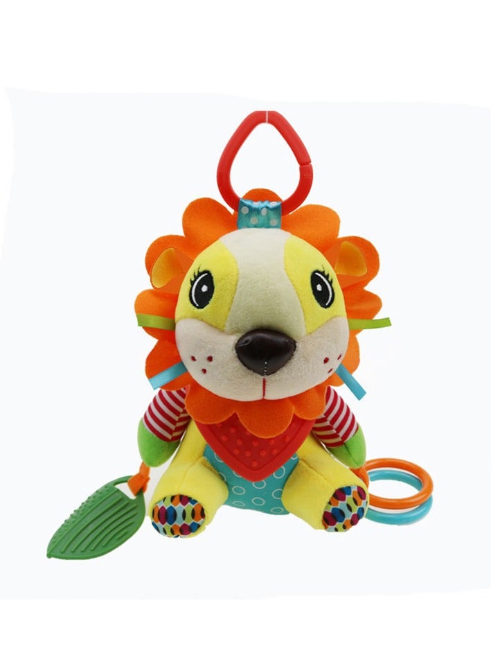 DecoLoral DECOR ME Baby Rattle Toy Push Lion Toy Toddler Teether Toys Baby Teething Toys Early Educational Toy Set Gift for Babies 0-12-24 Months Boys Girls - Image 1