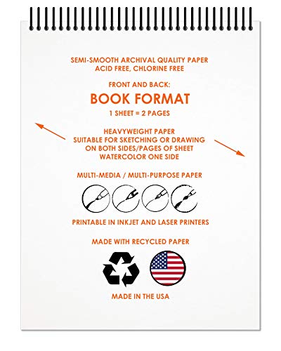 Design Ideation Brand Marker Sketchbook : Premium Paper Spiral Bound Book for Pencil, Ink, Marker, Charcoal and Watercolor Paints. Great for Art, Design and Education. (8.5" x 11") - Image 4