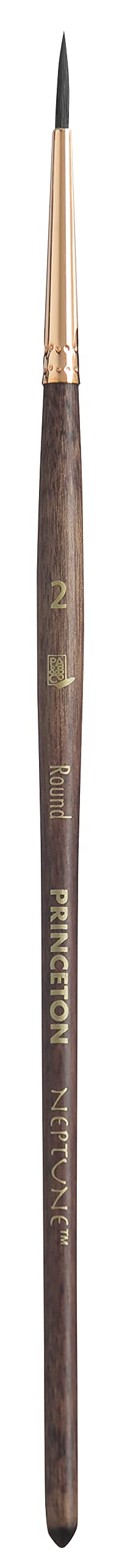 Princeton Neptune Paintbrush Size 2 Dark Wood