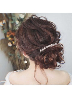 Yheakne Yheakne Crystal Bridal Hair Comb Gold Rhinestone Hair Piece Wedding Headpieces Bride Side Comb Wedding Hair Accessories for Bride and and Bridesmaids (Gold)  - Image 2