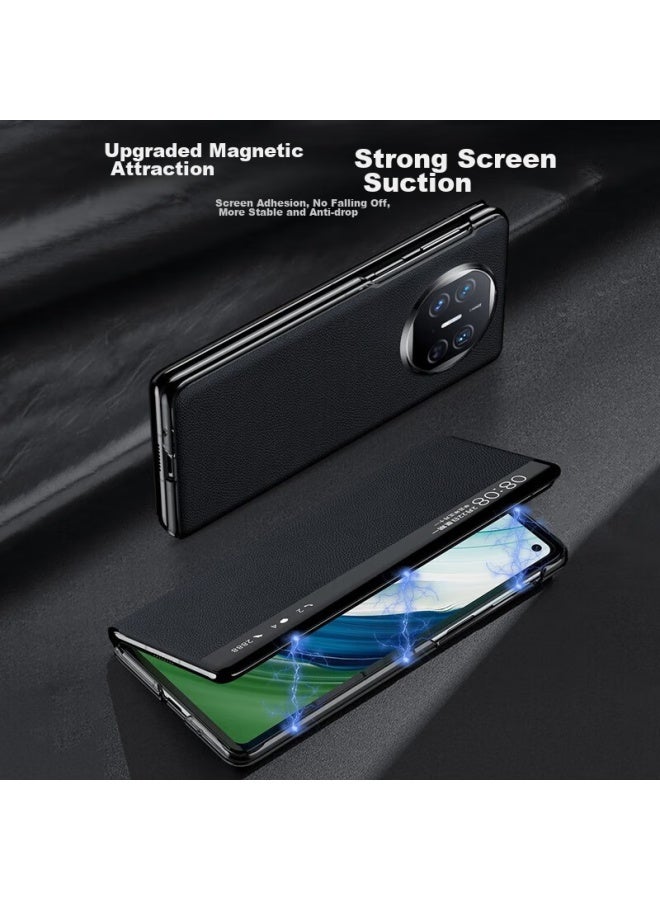 To Lonnie Zhilangni Phone Case For Huawei Mate X5, Collector's Edition Foldable Flip Protective Cover, Ultra-thin Full Protection Shockproof Genuine Leather Magnetic Case, Fashionable For Men And Women X5 - Image 3