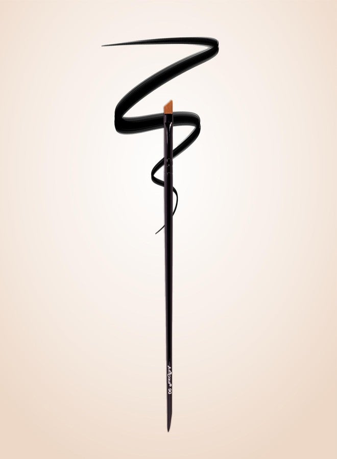 JUST GOLD Justgold Eyebrow and Eyeliner Makeup Brush Long Lasting Soft Synthetic Bristles & Wooden Handle Makeup Blending Brush (#90) - Image 1