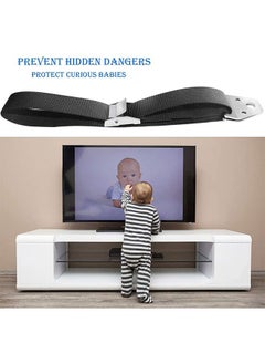 VINSOC Anti-Tip TV/Furniture Straps For Baby Proofing 2 Pieces  - Image 4