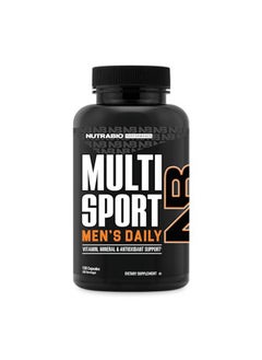NutraBio NutraBio Multisport for Men - Mens MultiVitamin - 33 Vitamins, Minerals, Micronutrients - Rich in Antioxidants - Supports Peak Athletic Performance, Energy, Metabolism (120 Vegetable Capsules) 