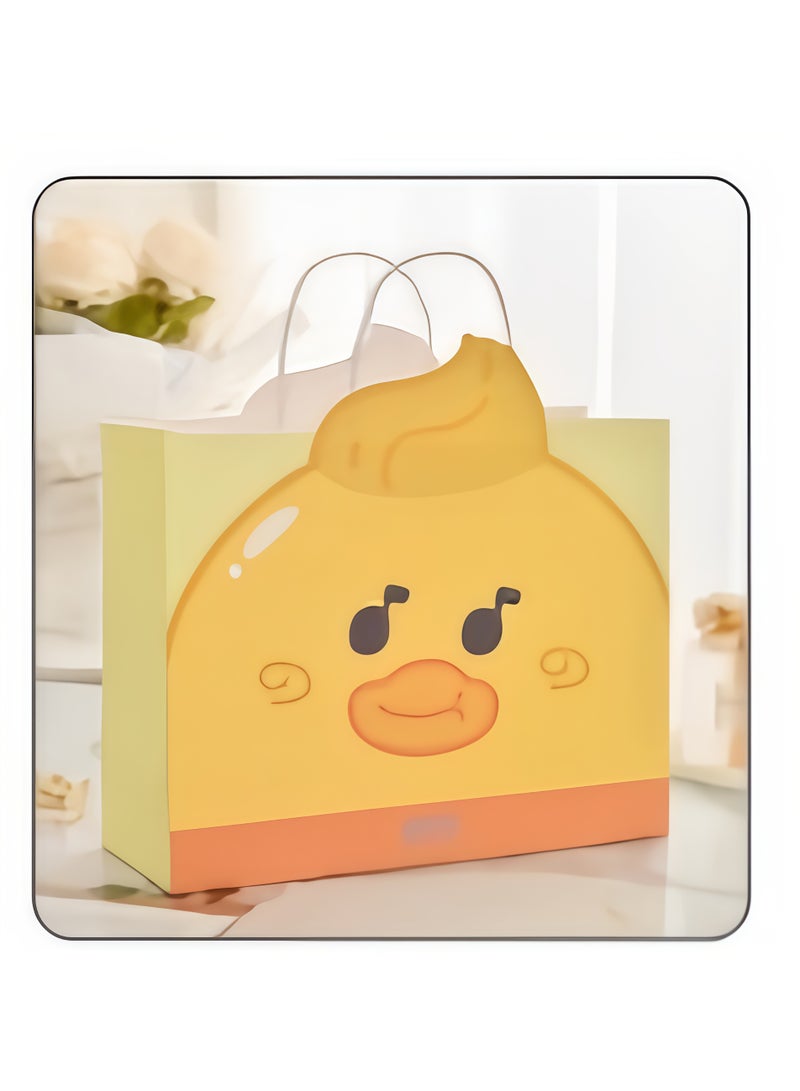 Pankoo 【19.5x14.5x8.5cm】4-pack of cartoon children's souvenir bags, thickened white cardboard eco-friendly tote bags, portable paper gift bags, suitable for birthday parties, everyday gifts and holiday greetings. (Random color, 4-pack) - Image 5