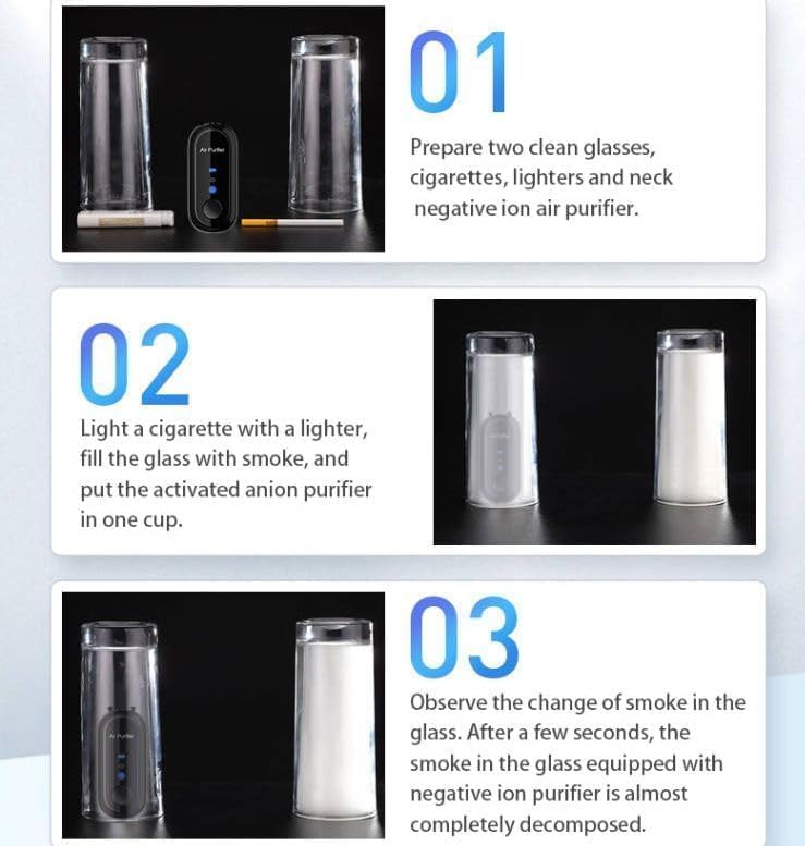 NALACAL Portable Air Purifier Necklace, Personal Small Air Purifiers, No Static Electricity, Rechargeable Lonizer, for Bedroom, Car and Airplane, Portable Mini Air Lonizer, Wearable Air Purifier Necklace - Image 1