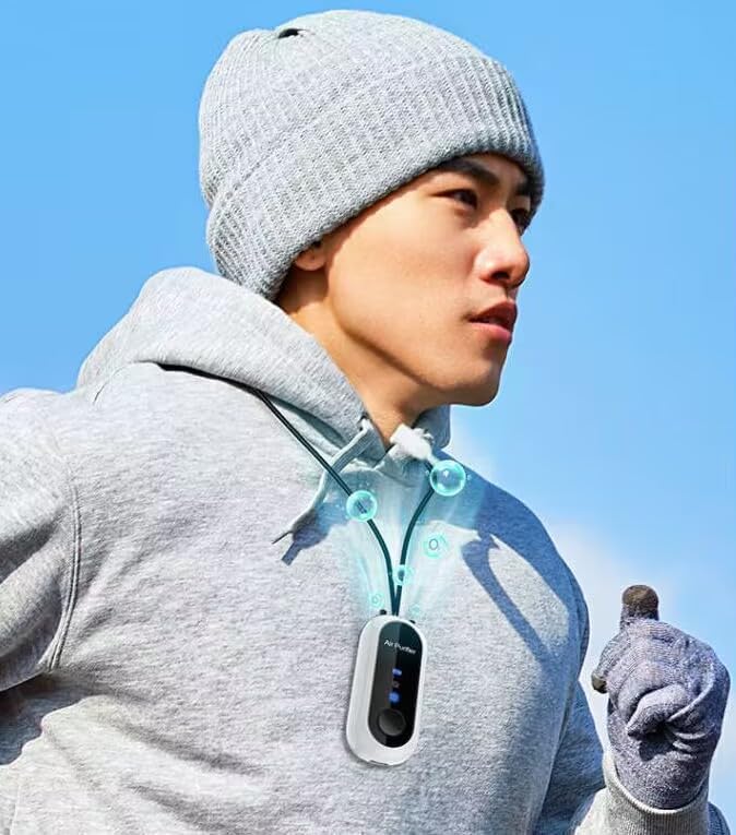 NALACAL Portable Air Purifier Necklace, Personal Small Air Purifiers, No Static Electricity, Rechargeable Lonizer, for Bedroom, Car and Airplane, Portable Mini Air Lonizer, Wearable Air Purifier Necklace - Image 3