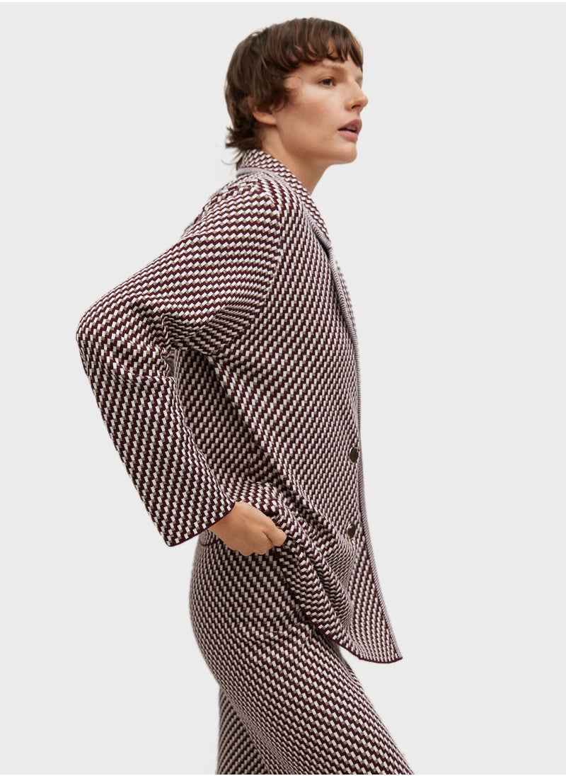 MANGO - Knitted Asymmetric Cardigan - Image 1