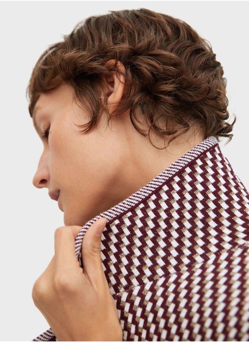 MANGO - Knitted Asymmetric Cardigan - Image 1