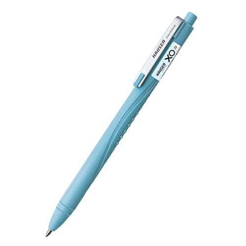 Hauser Xo 20 Retractable Ball Pen Blister Pack | Tip 0.7mm | Sleek Body & Minimalistic Design | Matt Finish | Solid Body Type | Low Viscosity Ink | Ultra Durable Tip | Blue Ink, Set of 3 Pcs X 5 Pack - Image 3