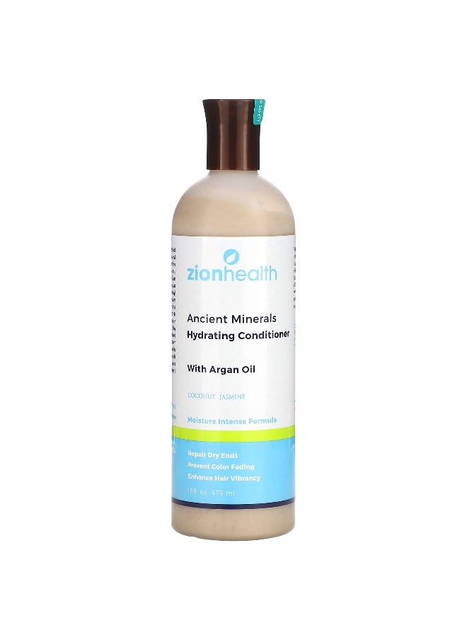 Zion Health Zion Health, Ancient Minerals, Hydrating Conditioner With Argan Oil, Coconut Jasmine, 16 fl oz (473 ml)  - Image 1