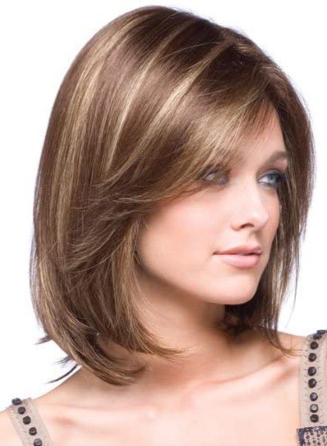 إستيل شعر مستعار مقاوم للحرارة من الألياف ذو مظهر بني طبيعي للحفلات التنكرية للاستخدام اليومي لاستبدال شعر مستعار اصطناعي للنساء الموضة - Image 2