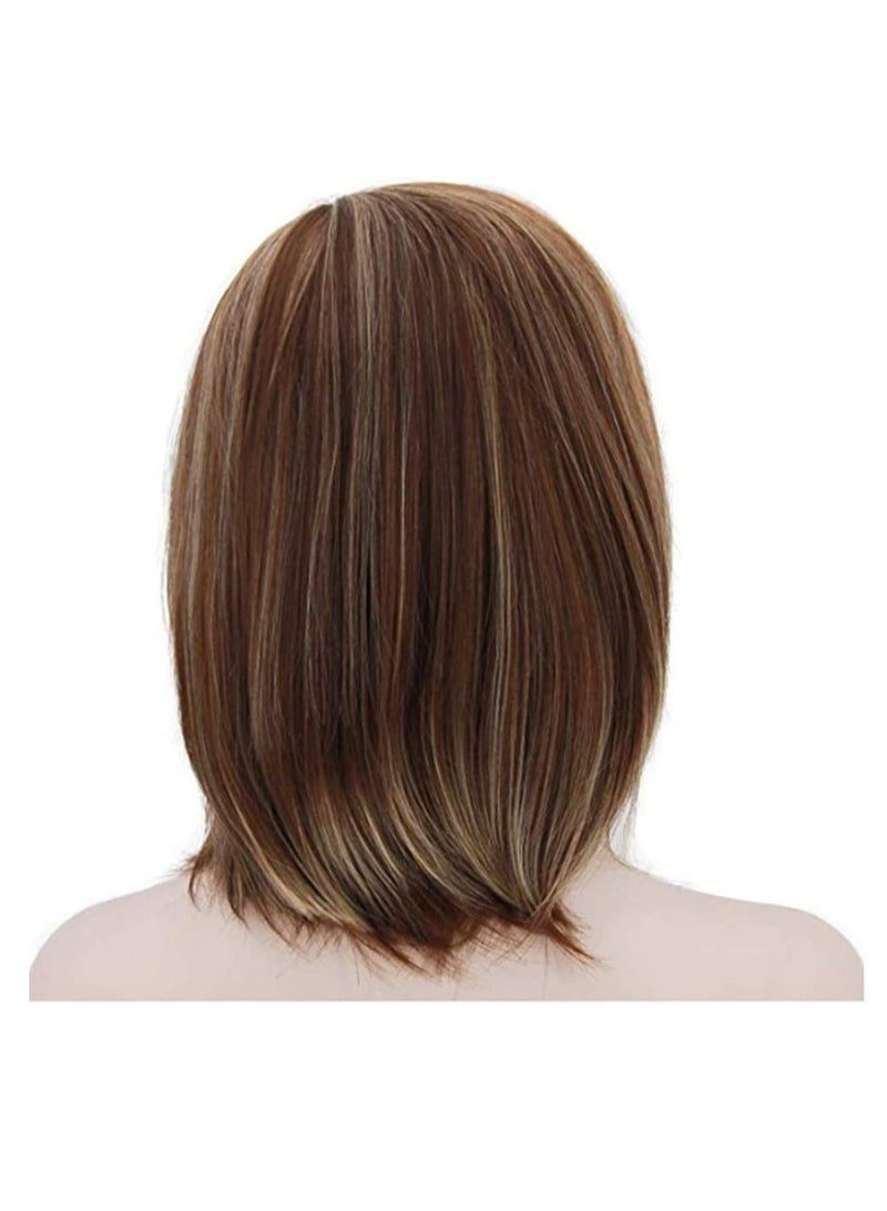 إستيل شعر مستعار مقاوم للحرارة من الألياف ذو مظهر بني طبيعي للحفلات التنكرية للاستخدام اليومي لاستبدال شعر مستعار اصطناعي للنساء الموضة - Image 4