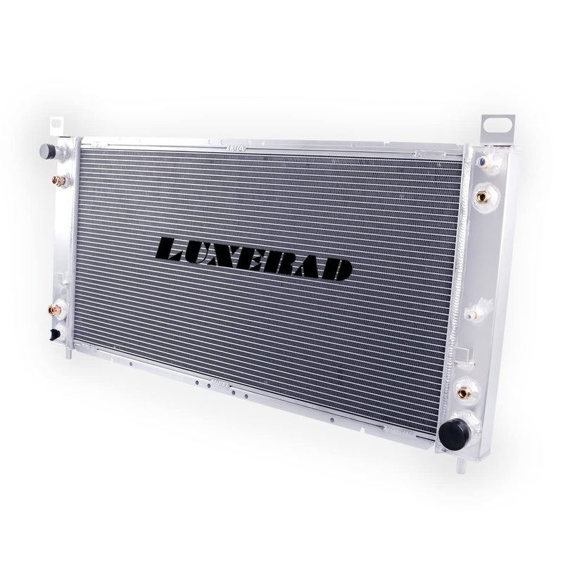 مبرد ألمنيوم LUXERAD 3 صفوف لسيارات شيفروليه سيلفرادو 1999-2014، سوبربان، تاهو، جي إم سي يوكون 1500 2500، همر H2 2003-2009 60 V8 دينالي