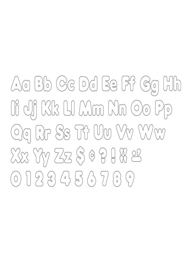 TREND ENTERPRISES White 4" Casual Combo Ready Letters (T-79905) - Image 2