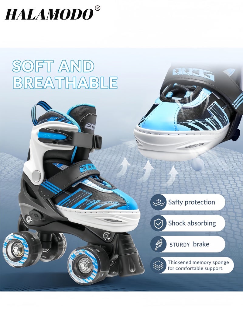 Halamodo Adjustable Roller Skates for Kids & Beginners Adjustable Skates with 4 Wheels for Girls & Boys Indoor & Outdoor Use - Image 4