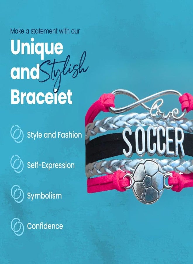 إنفينيتي كوليكشن سوار كرة قدم قابل للتعديل من مجموعة إنفينيتي - مجوهرات لعشاق كرة القدم - إكسسوار رياضي مزين بكرة - هدية مثالية للمتحمسين واللاعبين والمدربين - مناسب ليوم المباراة ولروح الفريق - Image 5