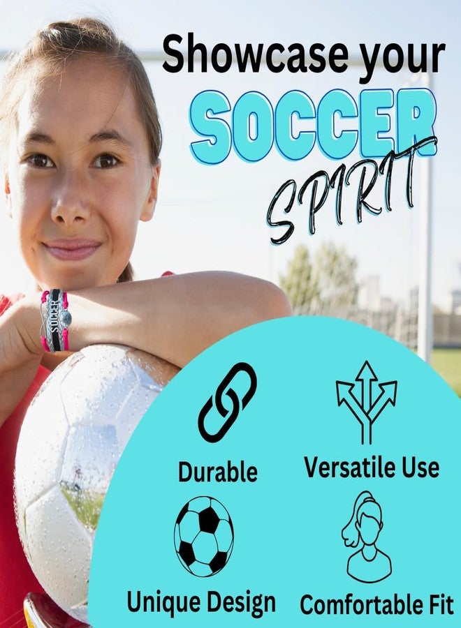 إنفينيتي كوليكشن سوار كرة قدم قابل للتعديل من مجموعة إنفينيتي - مجوهرات لعشاق كرة القدم - إكسسوار رياضي مزين بكرة - هدية مثالية للمتحمسين واللاعبين والمدربين - مناسب ليوم المباراة ولروح الفريق - Image 4