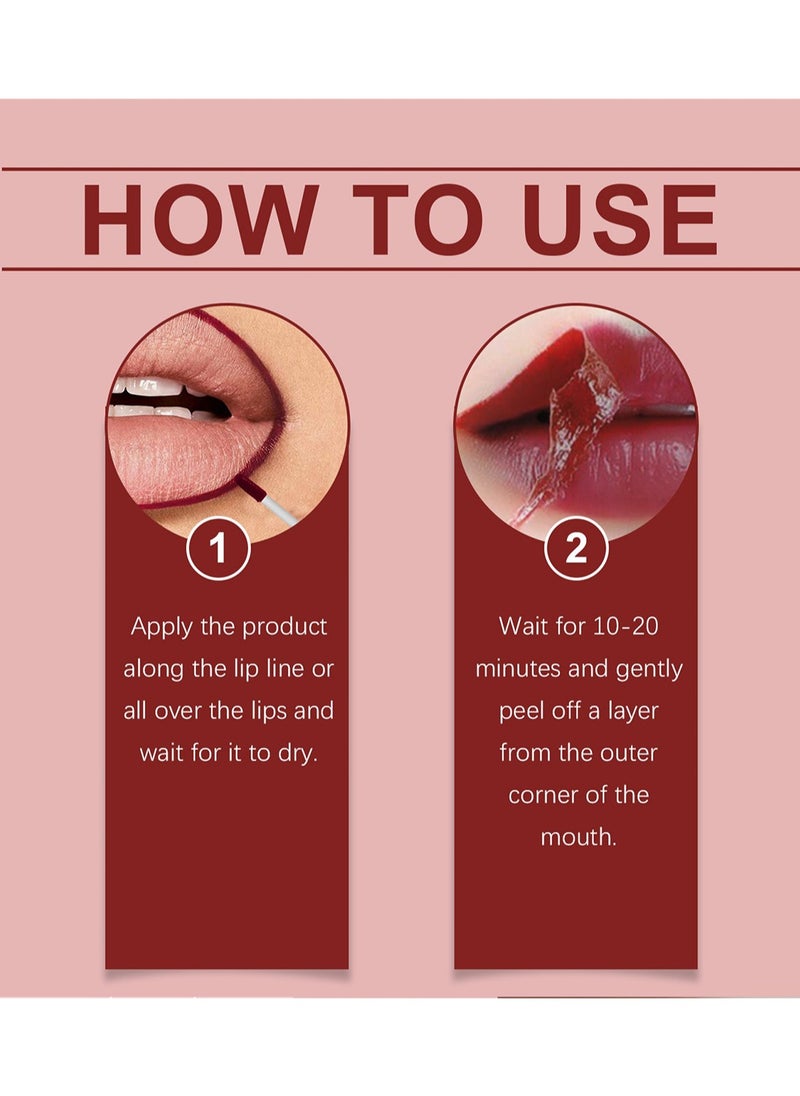 EELHOE - Lip Liner & Stain, Long Lasting Waterproof Matte Lip Liner Tattoo, Moisturizing Lip Makeup for Women, 3ml Reddish Brown - Image 1