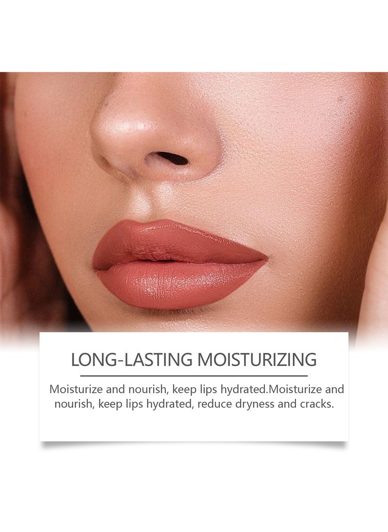 EELHOE - Lip Liner & Stain, Long Lasting Waterproof Matte Lip Liner Tattoo, Moisturizing Lip Makeup for Women, 3ml Reddish Brown - Image 1