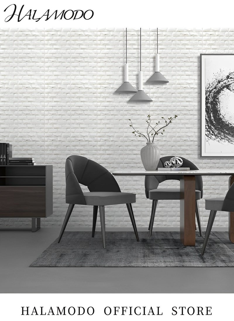 3PCS 3D Wall Panels Peel & Stick Foam Brick Wall Panels Self Adhesive Waterproof Wall Panels Faux Brick Wallpaper Sticker for Interior Wall Decor in Bedroom & Living Room