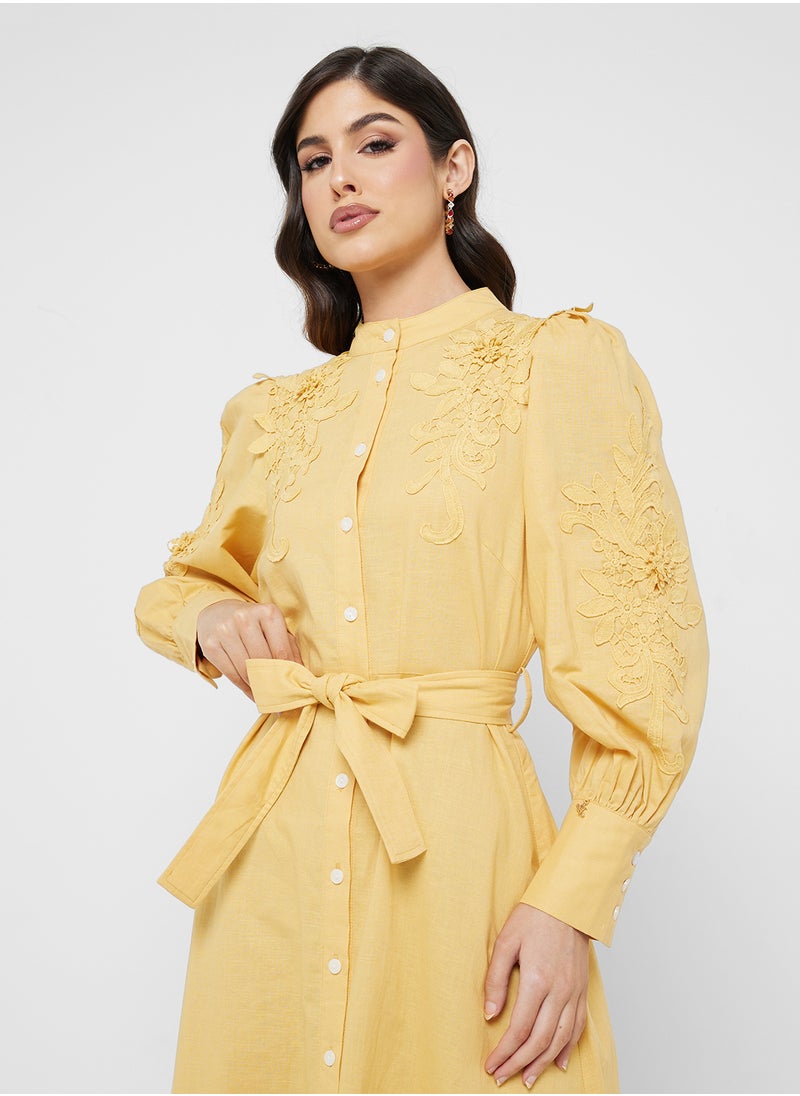 Jovonna London - Moka Tie Detailed Dress - Image 1