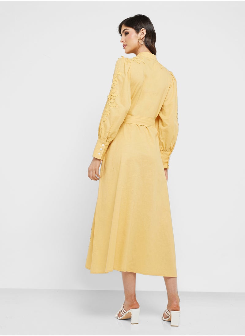 Jovonna London - Moka Tie Detailed Dress - Image 1