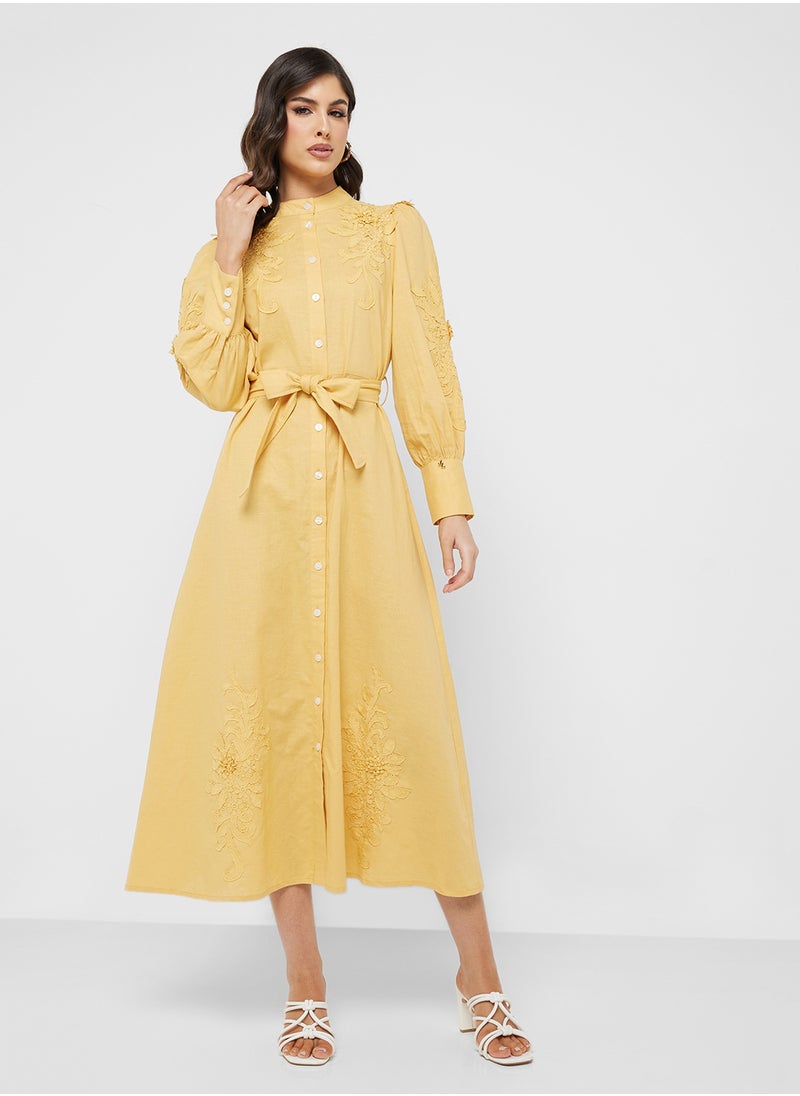 Jovonna London - Moka Tie Detailed Dress - Image 1