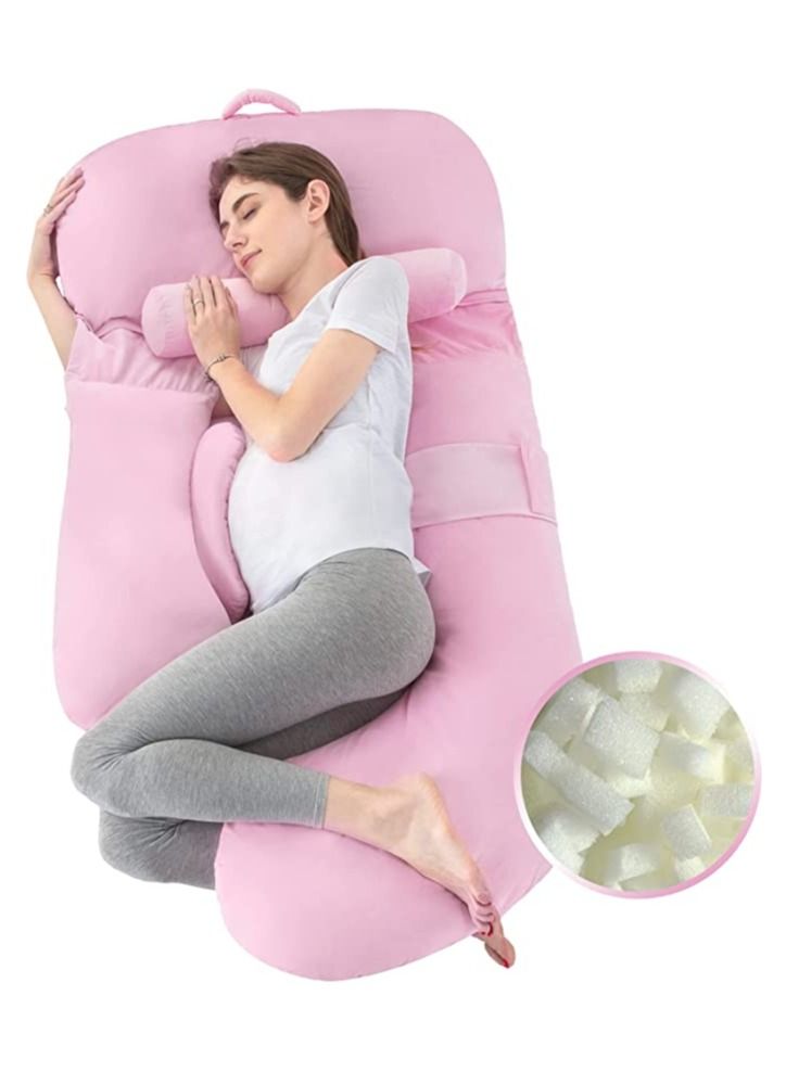 molody U-Shaped Carrying Pillow to Support Whole Body, Back, Hips, Legs and Abdomen Suitable for Pregnant Women - Image 1