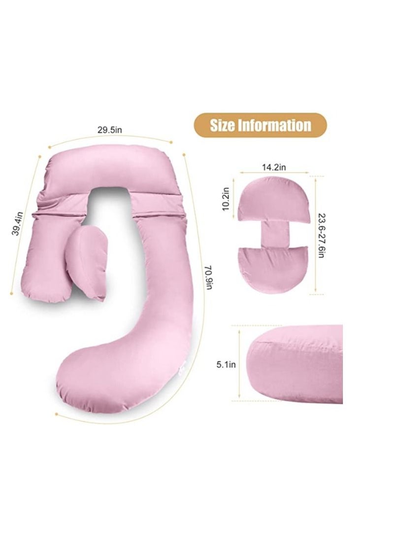 molody U-Shaped Carrying Pillow to Support Whole Body, Back, Hips, Legs and Abdomen Suitable for Pregnant Women - Image 2