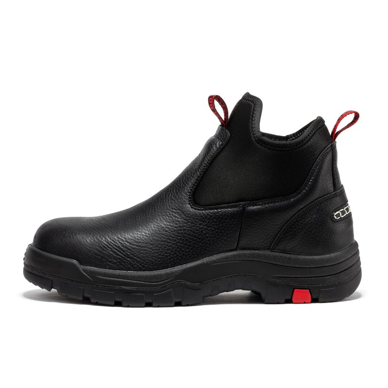 ROCKROOSTER Lanley Men's Black 6 inch Chelsea Boots, EH Rated Waterproof Slip-on Work Boots CP323-Composite Toe-10.5 - Image 3