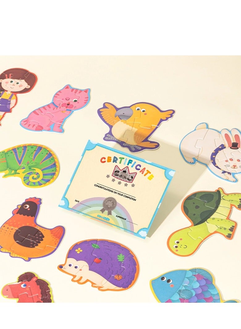 57-Piece Puzzle Set With Luminous Effect With Carry Bag