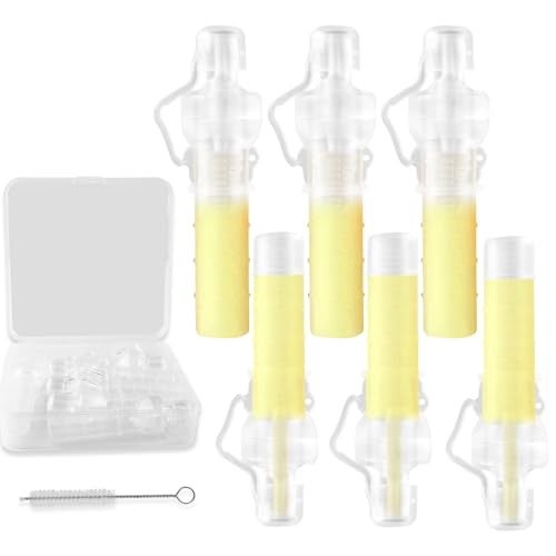Gowing Colostrum Collector, Reusable Breastmilk Containers with Storage Case and Cleaning Brush, 100% Silicone Colostrum Containers, BPA Free, Multi-Use 5ml Collector, 6 Counts - Image 1