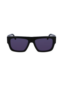 Calvin Klein Jeans Men's UV Protection Rectangular Sunglasses - CKJ23654S-001-5617 - Lens Size: 56 Mm  - Image 1