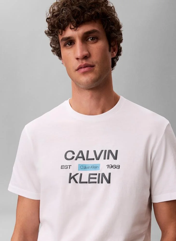 Calvin Klein Jeans Logo Graphic Crew Neck T-Shirt