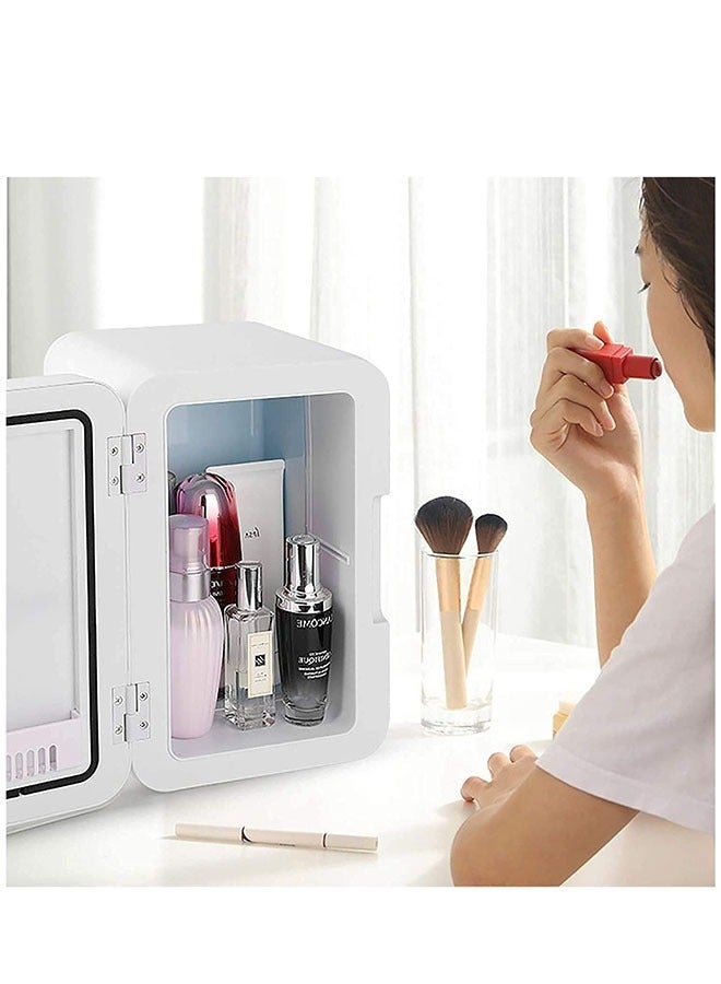 Arabest Mini Refrigerator,8L Refrigerator,Compact and Portable,Double-layer Fridge,Low Noise Refrigerator 110V AC/DC Portable Thermoelectric Cooler & Warmer for Skincare, Food, Drinks,Car/Bedroom/Office/Camping Use - Image 2
