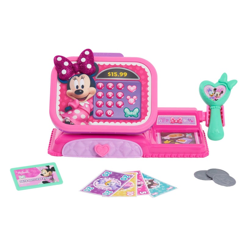 Just Play Disney Junior Minnie Mouse Bowtique Cash Register with Sounds Dress Up and Pretend Play Kids Toys for Ages 3 Up Exclusive by Just Play - Image 2