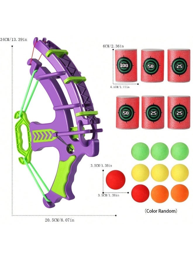 أطقم مضحكة من الرماية للأطفال، وهدايا عيد ميلاد تفاعلية للأولاد، ومجموعات ألعاب ألعاب الرماية التفاعلية مع كرات ملونة (ألوان عشوائية من ألوان الكرة) -الترفيه المنزلي والتفاعل الأبوي داخل المنزل وخارجه، وتعليم الألعاب الرماية الناعمة - Image 1