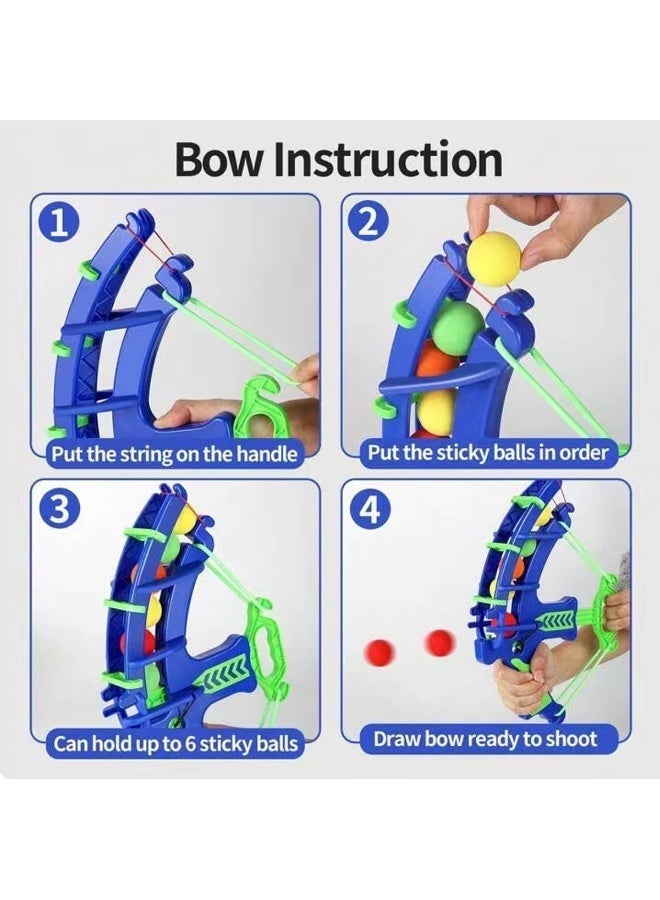 أطقم مضحكة من الرماية للأطفال، وهدايا عيد ميلاد تفاعلية للأولاد، ومجموعات ألعاب ألعاب الرماية التفاعلية مع كرات ملونة (ألوان عشوائية من ألوان الكرة) -الترفيه المنزلي والتفاعل الأبوي داخل المنزل وخارجه، وتعليم الألعاب الرماية الناعمة - Image 4