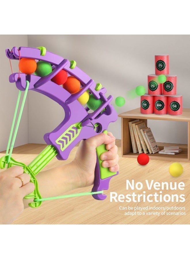 أطقم مضحكة من الرماية للأطفال، وهدايا عيد ميلاد تفاعلية للأولاد، ومجموعات ألعاب ألعاب الرماية التفاعلية مع كرات ملونة (ألوان عشوائية من ألوان الكرة) -الترفيه المنزلي والتفاعل الأبوي داخل المنزل وخارجه، وتعليم الألعاب الرماية الناعمة - Image 2