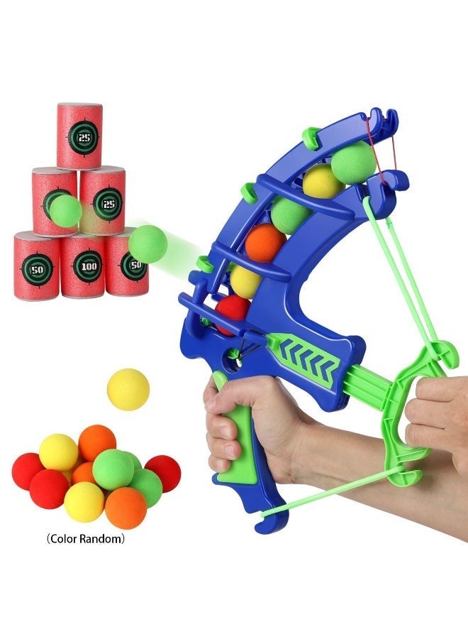 أطقم مضحكة من الرماية للأطفال، وهدايا عيد ميلاد تفاعلية للأولاد، ومجموعات ألعاب ألعاب الرماية التفاعلية مع كرات ملونة (ألوان عشوائية من ألوان الكرة) -الترفيه المنزلي والتفاعل الأبوي داخل المنزل وخارجه، وتعليم الألعاب الرماية الناعمة - Image 5