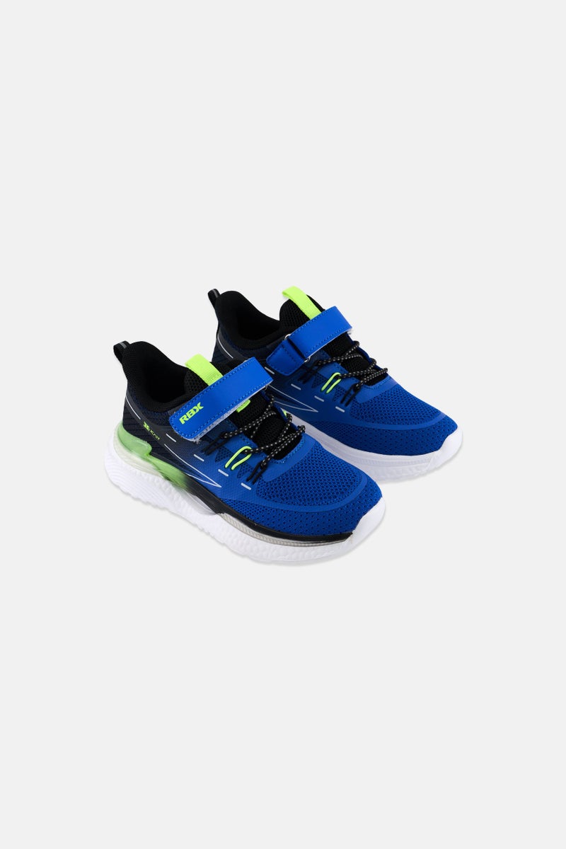 RBX أحذية جري للأطفال الأولاد بإغلاق فيلكرو، مجموعة زرقاء - Image 1