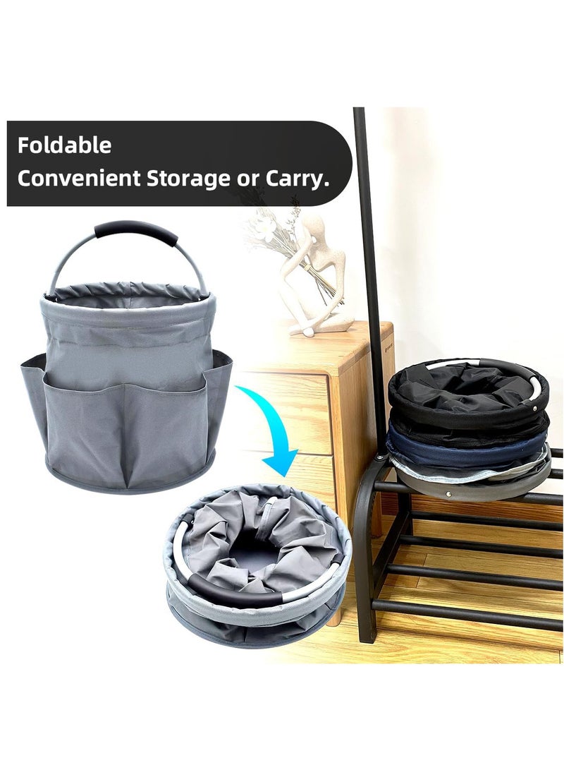Gardening Storage Tote, Garden Tool Bag, Multifunctional Storage Bag for Outdoor Picnic Organizer | Car Cleaning Storage | Garden Tool Kit Holder (Black)  - Image 4